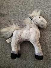 Russ Berrie Gray Black Horse Pony 6" Mini Plush 24247