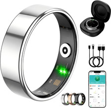 Smart Ring for Women Men, Fitness Tracker Ring with Free App No Subscription Fee