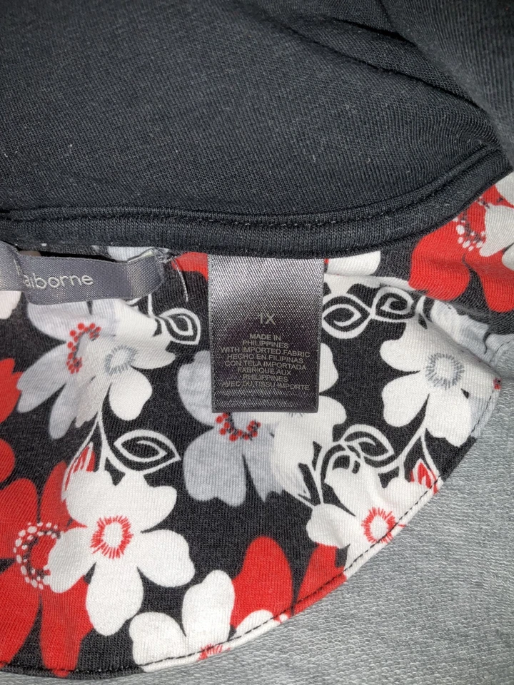 Liz Claiborne Full Zipp Hoodie Women's 1X Gray - Image 4 of 4