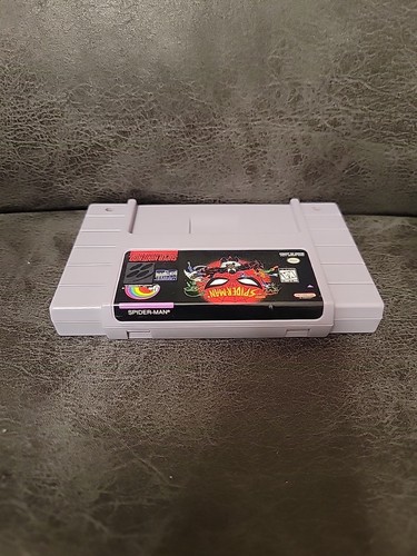Spider-Man (Super Nintendo SNES 1992) Cart Only - Picture 3 of 3