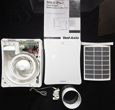 Vent Axia Solo Plus P Bathroom Extractor Fan with Pullcord.  Model 427477A