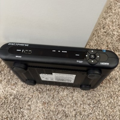 AT&T U-Verse Cable TV Receiver Box *Arris* VIP2262 V2 W Remote, Power