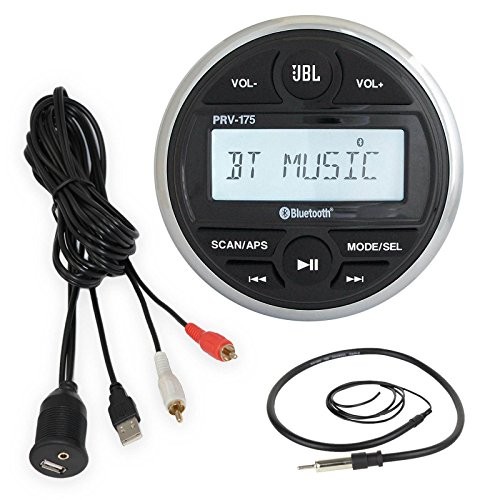JBL PRV175 Gauge Marine Bluetooth Receiver Enrock USBAUX Int