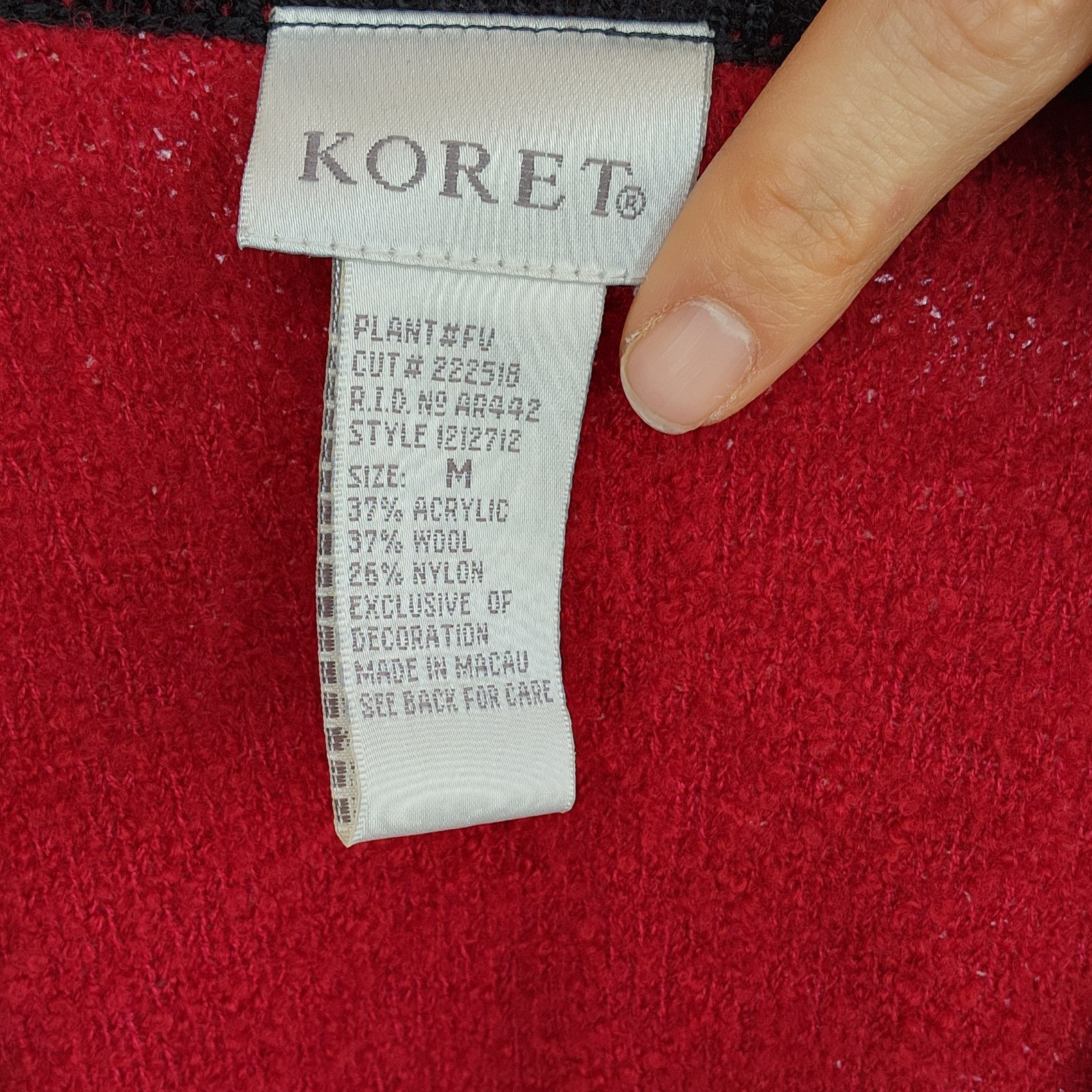 Koret Floral Embroidered Button Down Sweater Vest… - image 5