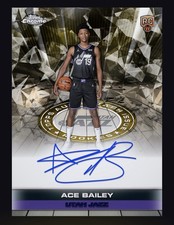 2025-26 Topps NBA Collect Topps Chrome Sapphire Gold Ace Bailey Auto /50 Digital
