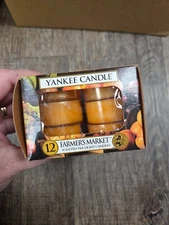YANKEE CANDLE Farmer's Market Tea Lights Candles Box of 12 NEW