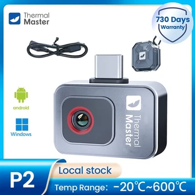 THERMAL MASTER P2 IR-Auflösung 512x384 Wärmebildkamera Android 600℃, ±1.5℃ Wartung Reparatur