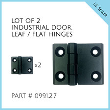 LOT OF 2 INDUSTRIAL DOOR LEAF / FLAT HINGES # 099.1.2.7