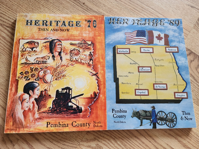 #ad Pembina County North Dakota Heritage #x27;76 amp; Heritage #x27;89 lot of 2 books $95.99