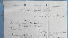 1891 Grass Valley California North Star Mine Letterhead-Georgetown Colorado