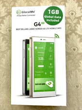 GlocalMe G4 Pro Portable 4G LTE Mobile Wi-Fi Hotspot – 1GB Global Data Included