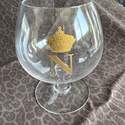 Napoleon Baccarat Cognac Brandy Snifter with Gold Monogram