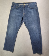 Agave Jeans Mens 42x34 Blue Waterman Copper Relaxed Straight Made in USA Denim