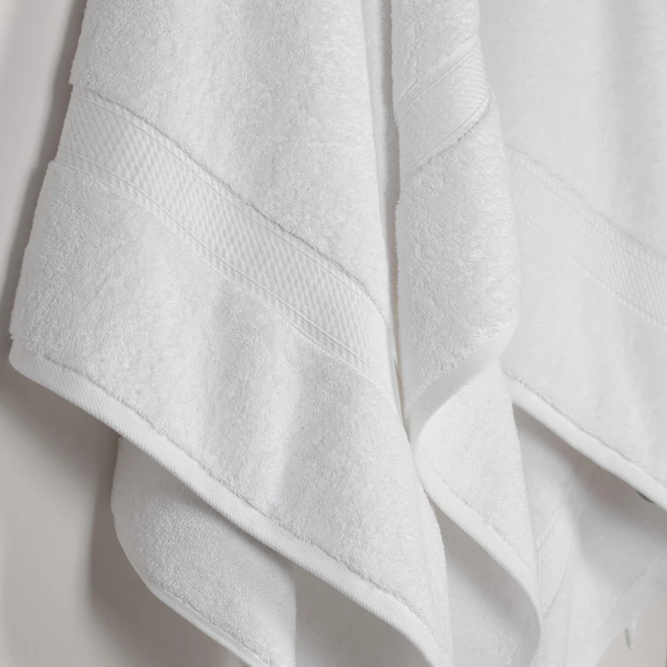 Juego de 2 toallas de baño de pila de algodón egipcio, toallas de lujo ultra suaves, felpa gruesa Foto 4 de 4
