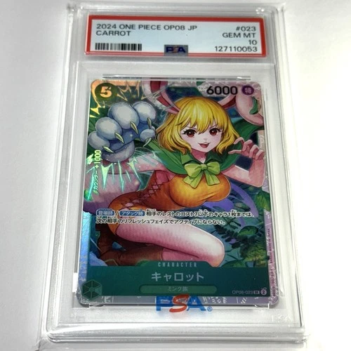 PSA 10 One Piece Card Carrot OP08-023 Japanese Two Legends 2024