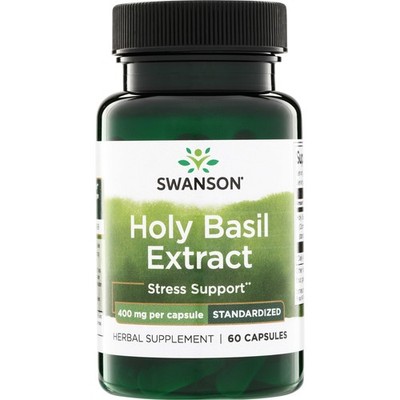 Swanson Holy Basil Extract (Tulsi) 400 mg 60 Capsules