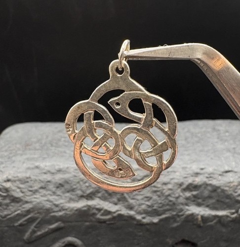 Antique 800 Silver Celtic Sterling Silver Pendant Estate Piece