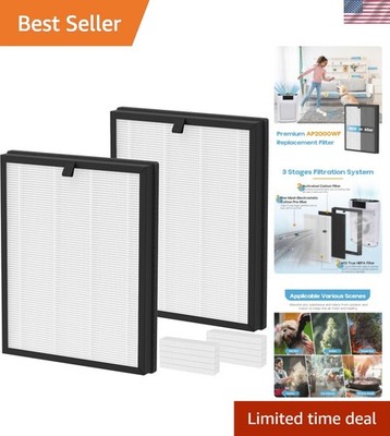 2 Packs AP2000WF Replacement Filter Compatible with KNKA AP2000WF Purifier Fi...