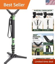 Hunting Monopod Shooting Tripod Stick Gun Rifle Rest  Tiltable and Horizonta...