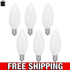 Frosted Flame Tip Chandelier Light Bulb-60W Incandescent Torpedo Tip Chandelier-