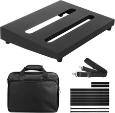 14" x 10.6" Metal Guitar Pedal Board  with Carry Bag Guitar Pedalboard