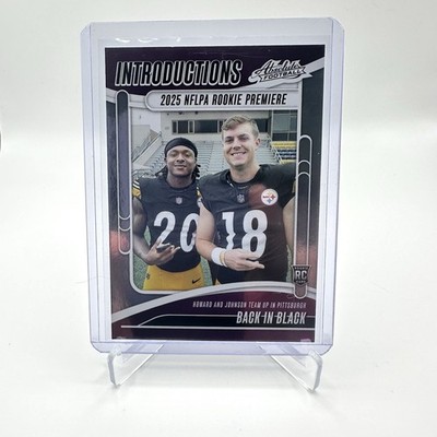 2025 Panini Absolute - Introductions Will Howard, Kaleb Johnson #I-WHD (RC)