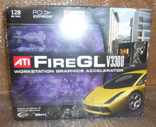 ATI FireGL V3300 x16 PCIE 128MB GDDR2 Dual DVI Workstation Video Card 100-505135