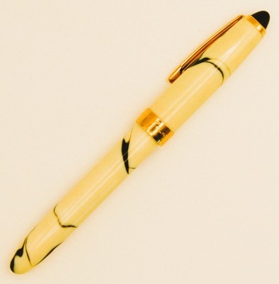 Recife Mystique Cream Marble Pattern with Dark Swirls 24kt Accent