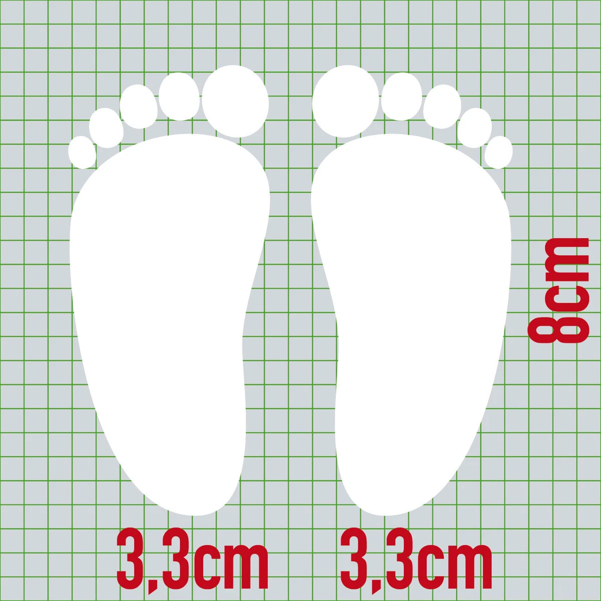 Baby Foot Template Printable