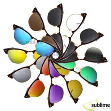 POLARIZED 2x Replacement Lenses for Ray Ban Clubmaster 51mm RB3016  2x COMBO 