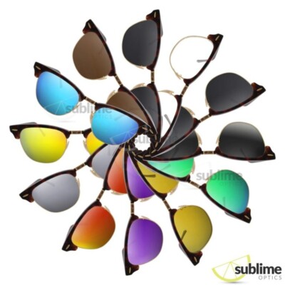 POLARIZED 2x Replacement Lenses for Ray Ban Clubmaster 51mm RB3016