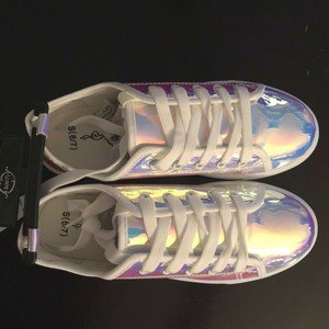Super-Dope-HOLOGRAPHIC-Womens-Sneakers-BRAND-NEW-CUTE-FUN-amp-UNIQUE-Party-Shoes