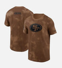 Large Nike San Francisco 49ers Camo Brown T-Shirt