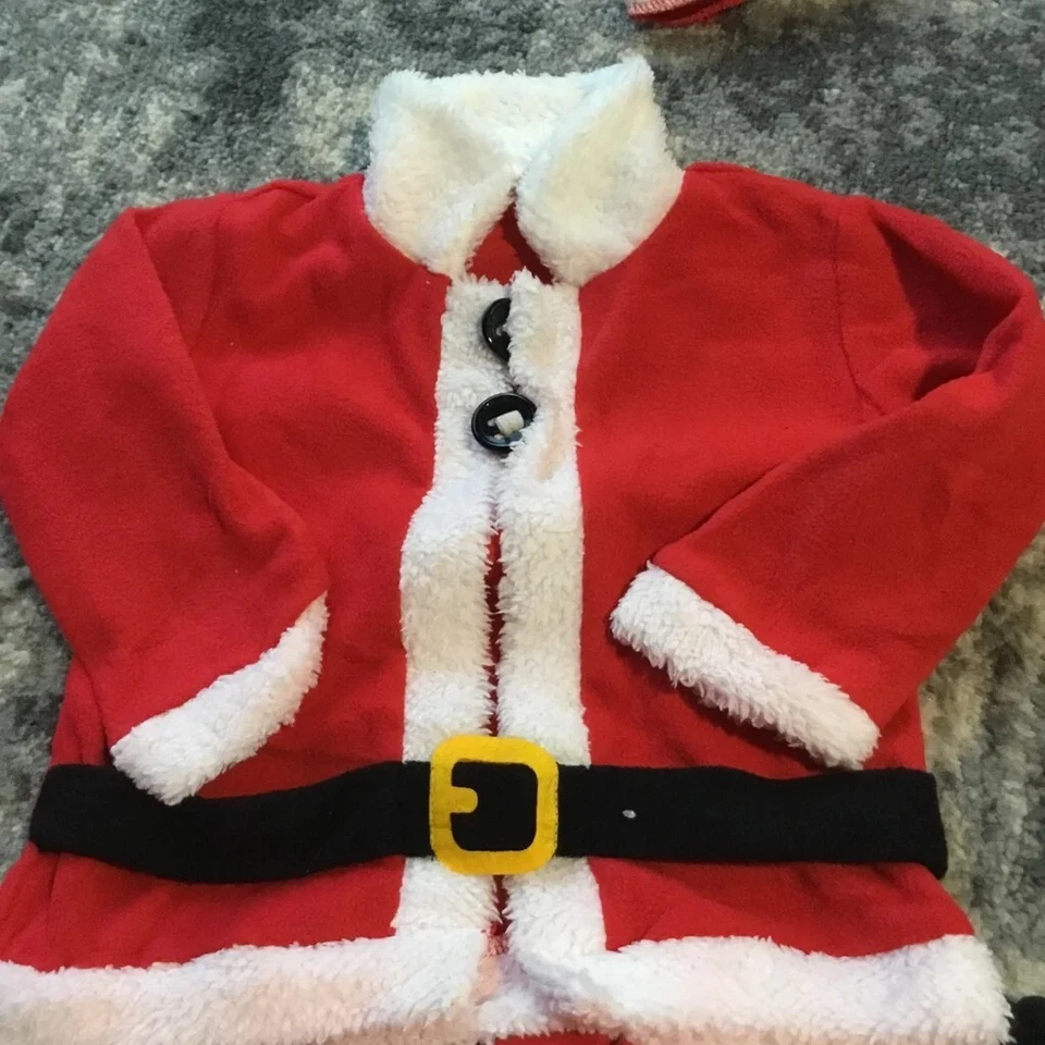 Bebé Papá Noel Conjunto Infantil Niño Niños Disfraz de Navidad PARA 18 - 24 MESES Foto 3 de 4