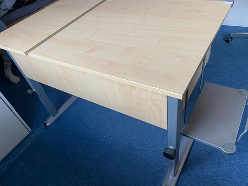 Kettler Schüler Schreibtisch Kids Comfort mitwachsend+Rollcontainer Ahorn silber - Bild 6 von 11