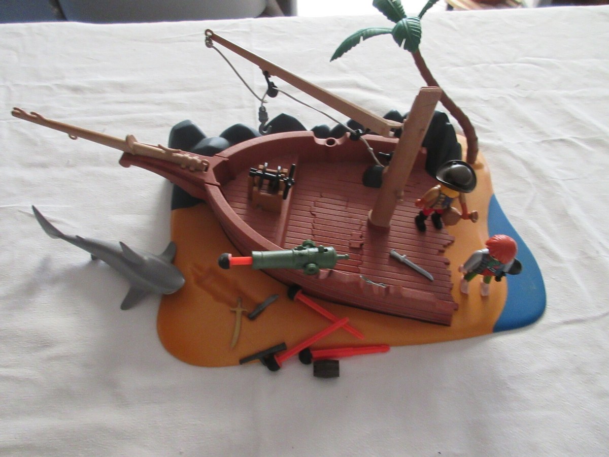 Playmobil îlot Des Pirates - Réf. 4136 - Figurines Et Accessoires - Occasion, Complet Ou à Vérifier