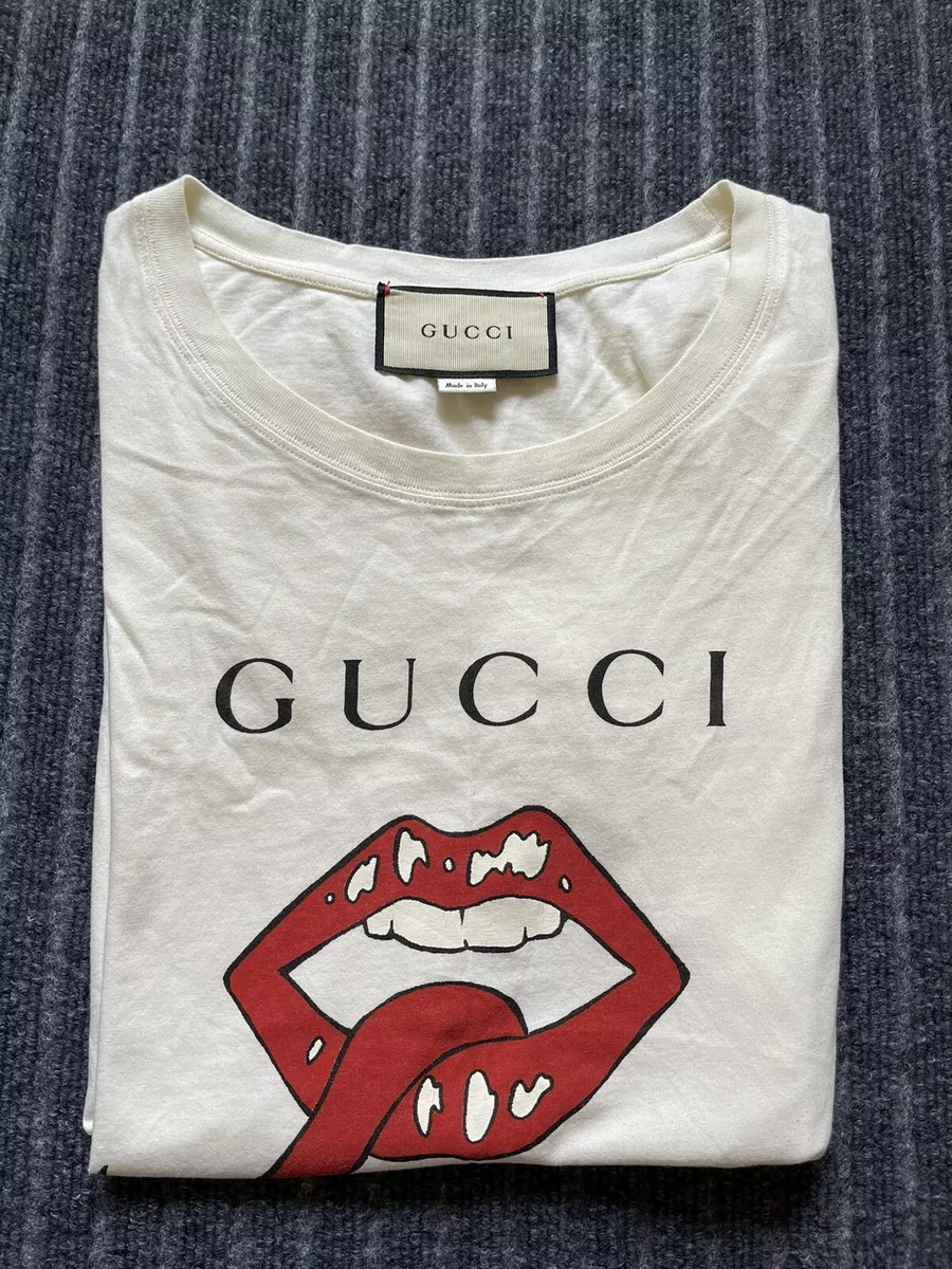 Gucci T shirt Mouth Size S men Oversize | eBay