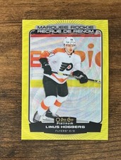 2022-23 O Pee Chee Platinum Marquee Rookie Neon Yellow Surge #257 Linus Hogberg