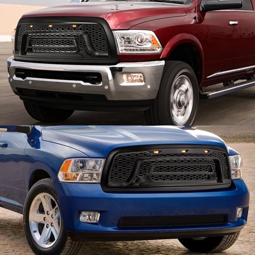 Fit Dodge Ram 1500 2500 3500 Amber Lens LED Front Grille Running Light 3x - Picture 2 of 14
