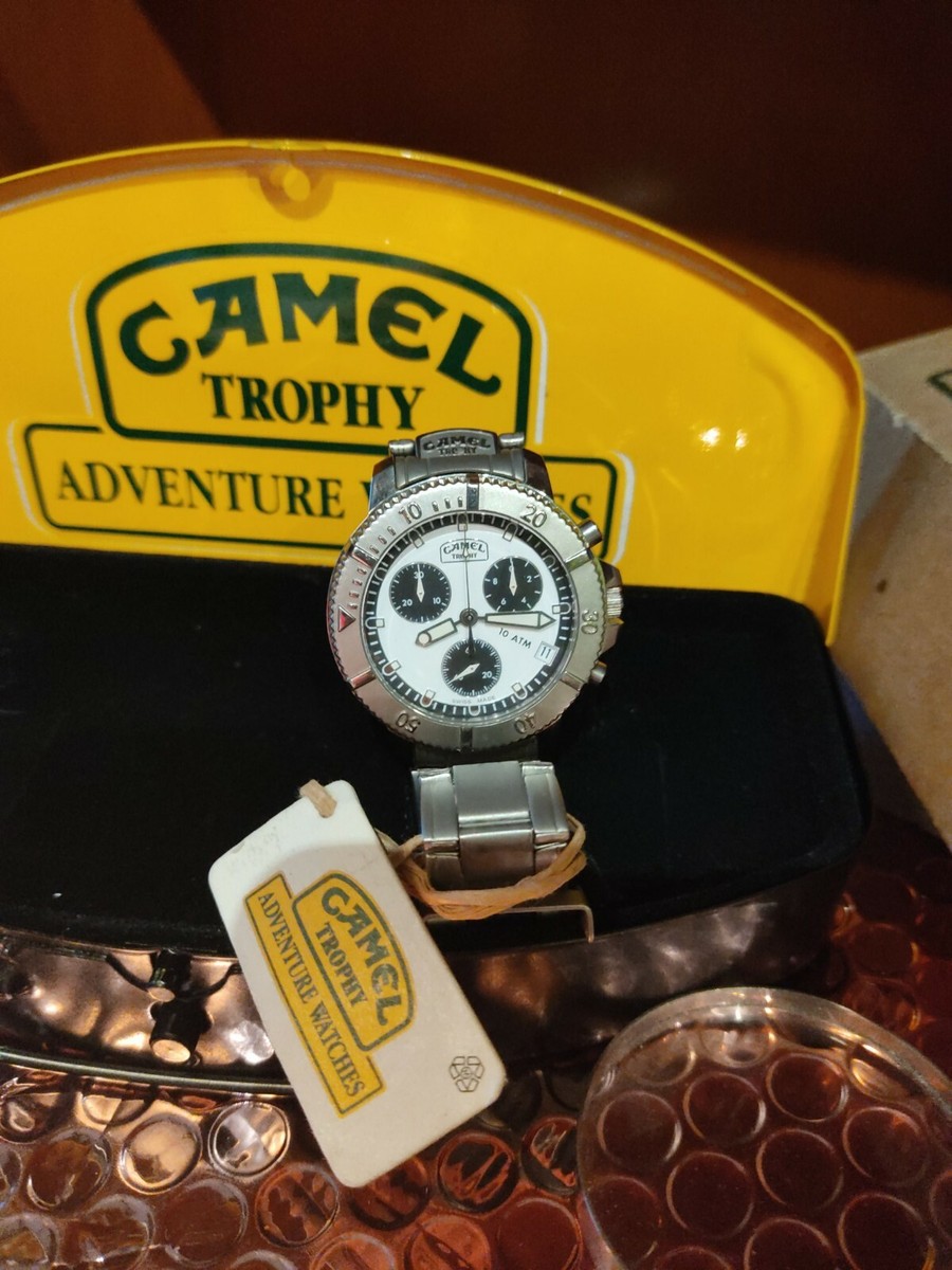 Montre Camel Trophy 2042 Multifonction - Vintage Swiss Made - Années 90 - Neuf Avec étiquettes