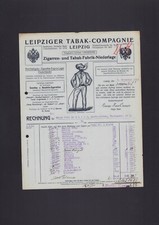 LEIPZIG, Rechnung 1915, Leipziger Tabak-Compagnie Zigarren-Tabak-Niederlage