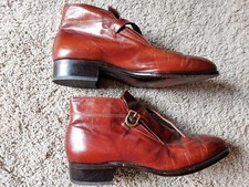 Vintage Mens Size 11 D Florsheim Imperial Buckle Boots