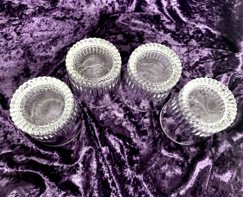 Crown Royal 4 Whiskey Rocks Low Ball Tumbler Glasses Old Fashioned - Picture 2 of 6