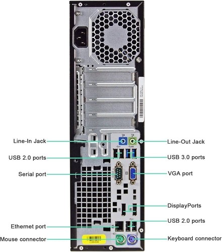 Windows 11 HP i7 3.4 ghz 16GB RAM 500GB SSD WiFi Desktop Computer PC Office 2021 - Picture 2 of 4
