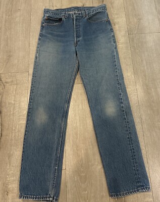 Vintage 90s Levi's 501xx Jeans Adult 33X34 Button Fly Denim