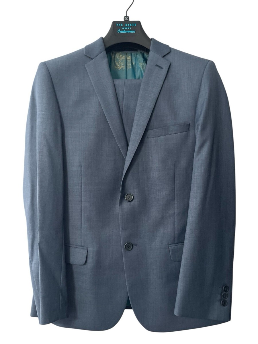 Ted Baker Blue Suit Grey Jacket Ted Baker Piece Endurance Suit