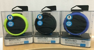 Braven 105 Wireless Portable Bluetooth Speaker Waterproof Rated, 8 Hour Playtime