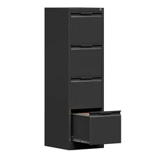 4-Drawer File Cabinet with Lock for Letter/Legal/A4 Office Vertical File Storage