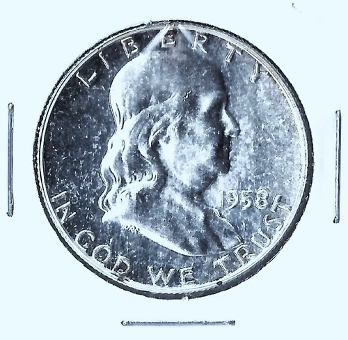 1958 PROOF FRANKLIN SILVER HALF DOLLAR
