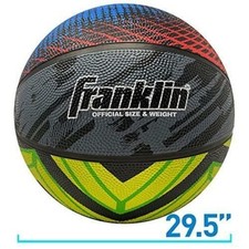 Franklin Sports Mystic Basketball Official Size 29.5-Inch All-Weather Rubber